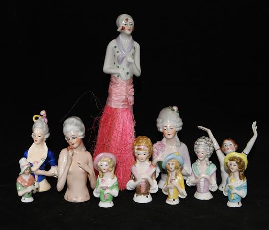 A collection of pin dollies